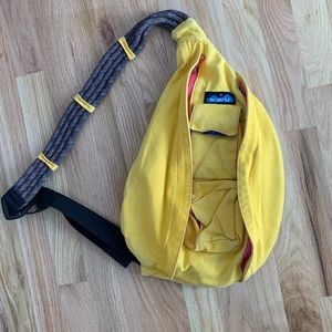 Yellow KAVU backpack